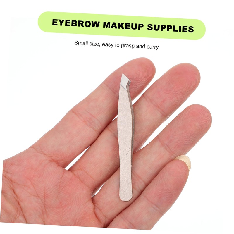 OHPHCALL 4pcs Eyebrow Makeup Tool Eyebrow Clamp Suit Tweezers and