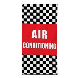 Vertical Vinyl Banner Multiple Sizes Air Conditioning Auto Body Shop Car Repair M Automotive Outdoor Weatherproof Industrial Yard Signs 8 Grommets 96x48Inches