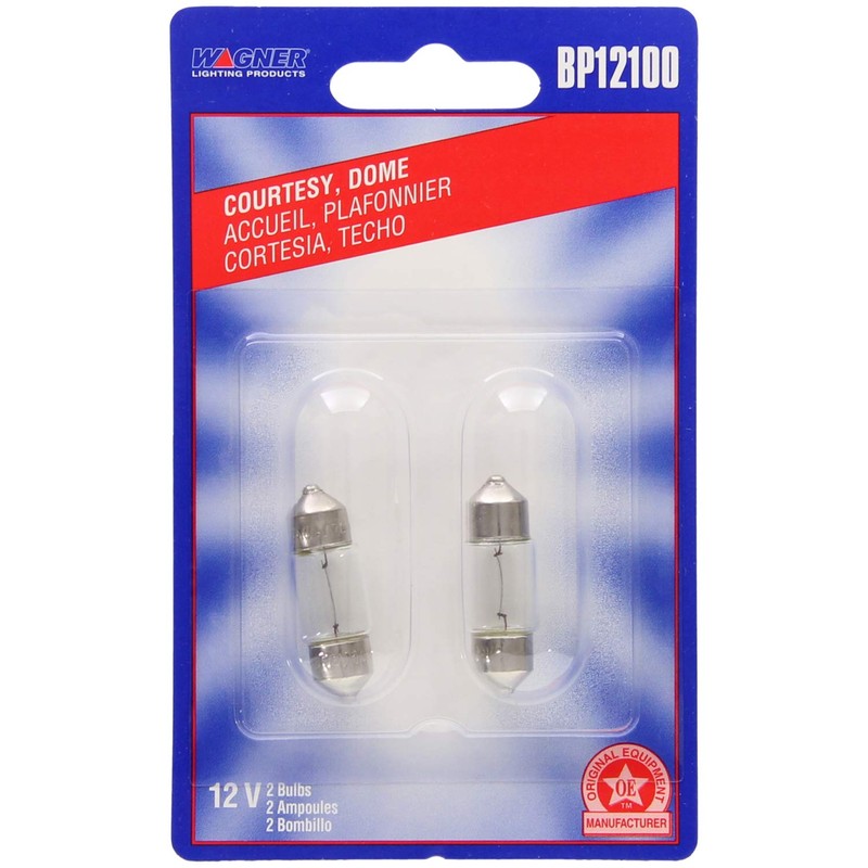 Wagner Lighting BP12100 Standard Multi-Purpose Light Bulb Card of 2