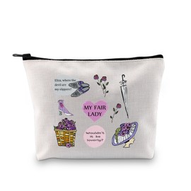 PYOUL My Fair Lady Inspired Gift My Fair Lady Makeup Bag My Fair Lady Fan Cosmetic Bag Music Lover Gift, My Fair Lady B