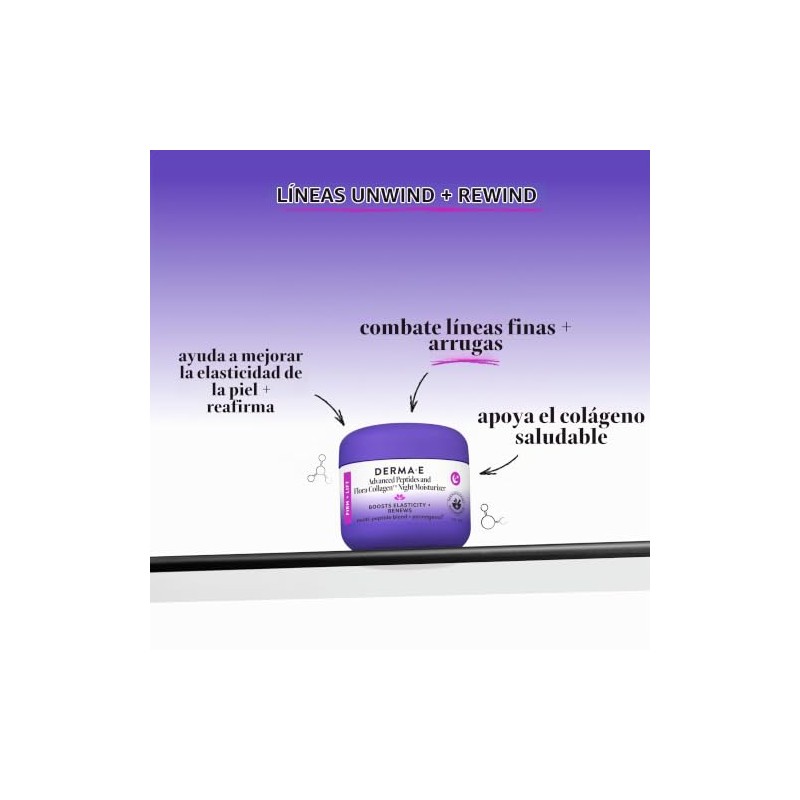 Derma-E Advanced Peptides and Flora-Collagen Night Moisturizer Unisex Moisturizer 2