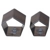 4Pcs Pentagon Cutting Punching Die Alloy Steel Leather Cutting Mold