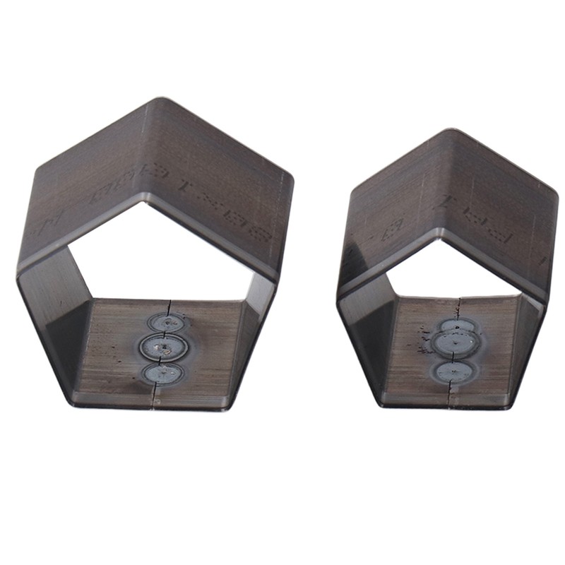 4Pcs Pentagon Cutting Punching Die Alloy Steel Leather Cutting Mold