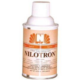 Nilodor Nilotron 7 oz. Metered Aerosol Dispenser Refill Cans - Cinnamon Spice (12 Cans/Case)