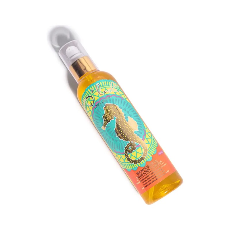 Aceite Bronceador Zanahoria Betacaroteno D'Luchi Cuerpo Resistente Agua 250mL
