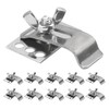 Rrina 10Pcs 304 Stainless Steel Heavy Duty Sink Clips Kit,