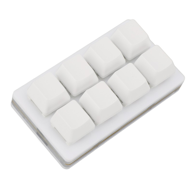8 Key Keyboard Blue Switch Hot Swappable Copy Paste Shortcuts