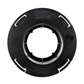 NDS 1244 Outlet Adapter for Catch Basin Fits 3 in. & 4 in. Drain Pipes, Black