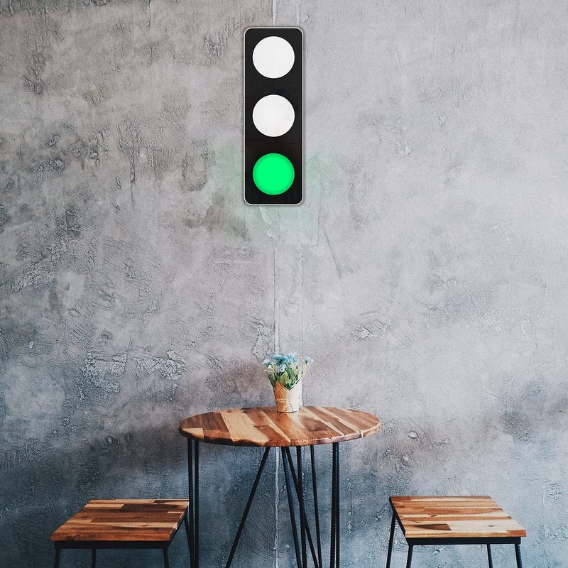 BBMI Remote Control Traffic Light, Red Yellow Green LED Wall