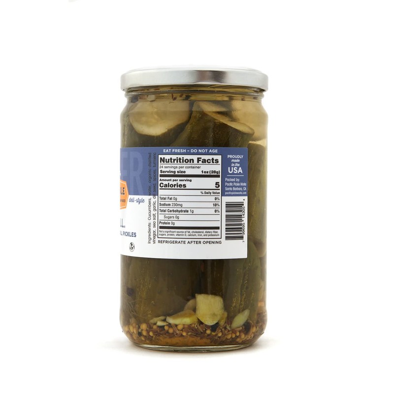 No Big Dill. (6-pack) - Baby kosher dill pickles 24oz