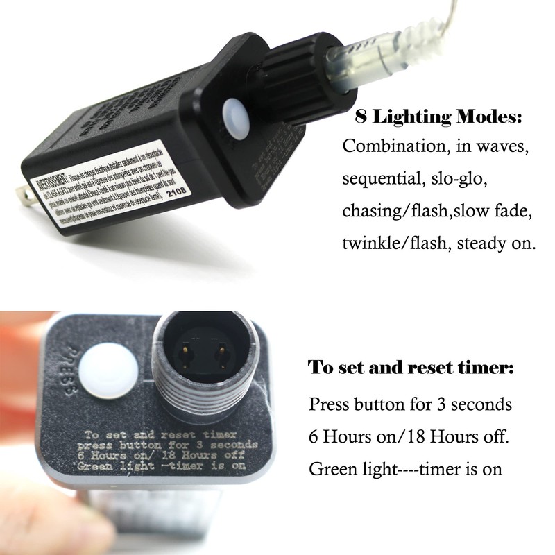 2 PCS 8 Mode Light LED Transformer 30V LED Controller