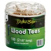Unique Golf Wood Tees with Pouch (180 Pack)