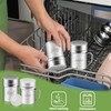 Stainless Steel Salt and Pepper Shakers Set, 6 OZ Seasoning
