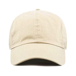 Etyepoh Baseball Cap for Men and Women, Unisex Cap Adjustable Pure Colour Baseboard Baseball Cap Hat, C-beige
