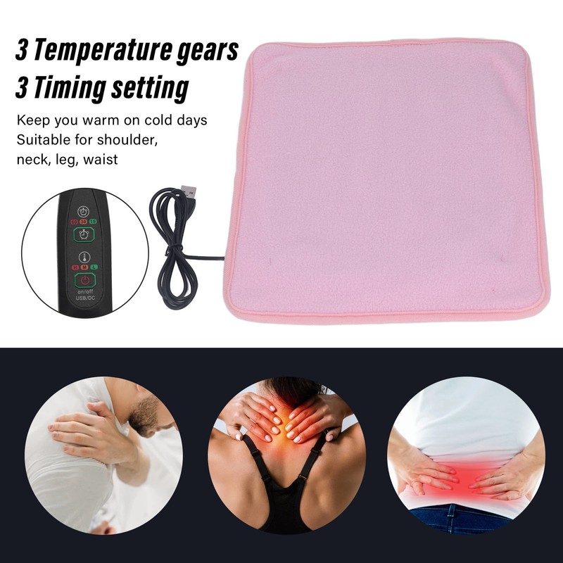USB Heating Pad 3 Temperature Gears Keep Warm Shoulder Neck