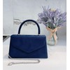 LeahWard Women's Clutch Bag Top Handle Wedding Suede Handbags 304
