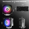 Thermalrlght Burst Assassin 120 SE ARGB CPU Cooler, 148mm High,