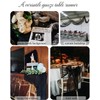 FuSenYuan Black Cheesecloth Table Runner 10FT 1Pack Rustic Boho Gauze