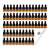 Elfenstall - 50pcs 1ml (1/4 Dram) Amber Mini Glass Bottle