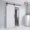 COSHOMER 32in x 84in MDF Sliding Barn Door with 6ft