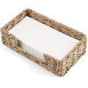 ZMZKKLL Napkin Holder for Bathroom, Woven Wicker Seagrass Guest Towel