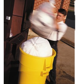 Heritage Large, Coreless Roll Heavy Duty HDPE Trash Can Liner, 40-45 gal, 48" Length x 40" Width x 22 Micron Thickness | 25/Case