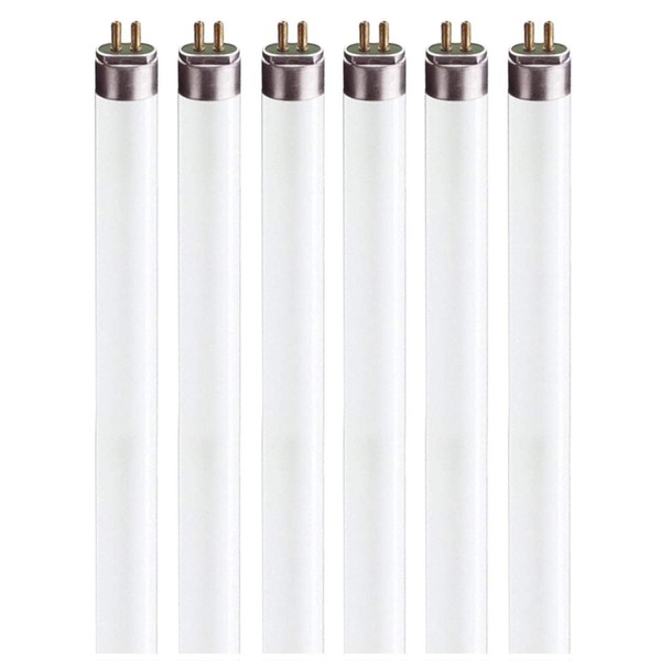 F8T5 Fluorescent Light Bulbs - 12" Under Cabinet Bulb - Warm White 3000k 8 Watt Tube Bulb - Pack of 6