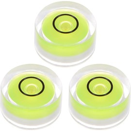 JYK Bubble Level 12x6mm 20pcs, Mini Circular Spirit Levels for Leveling Camera Tripod Telescope Workshop Turntable