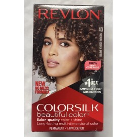 Revlon Colorsilk Permanent Hair Dye | 43 MEDIUM GOLDEN BROWN