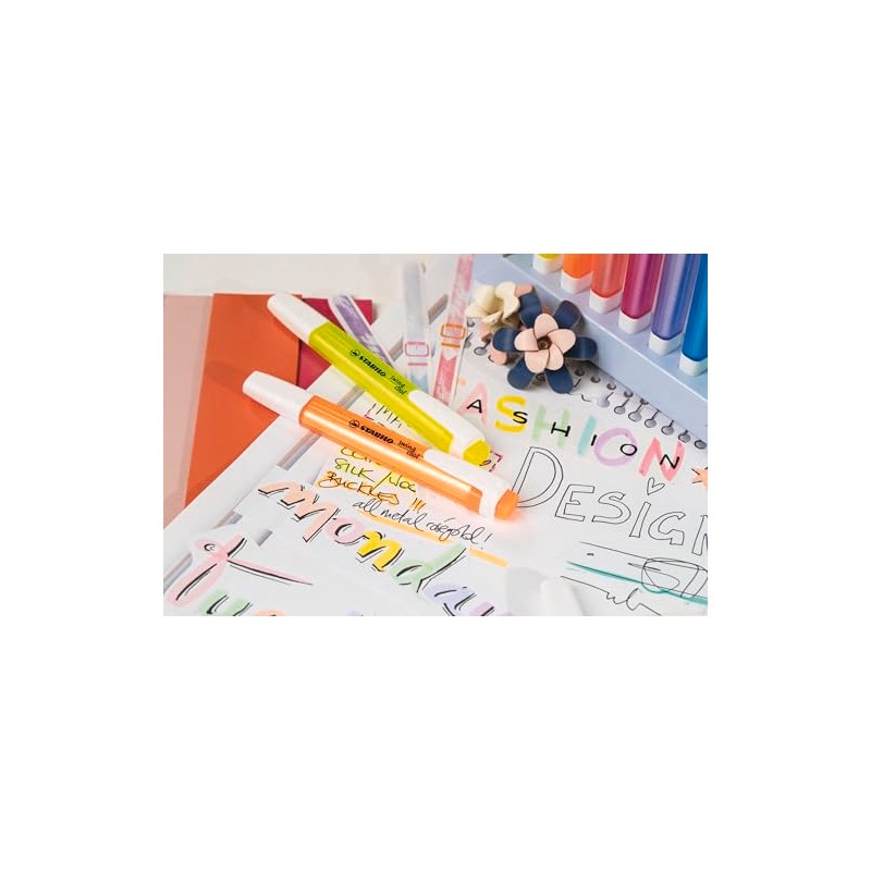 STABILO swing cool, estuche con 6 marcatextos