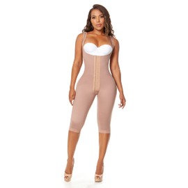 Melibelt 3026 Fajas Colombianas Reductoras Y Moldeadoras Compression Garment Shapewear For Women (Large, Mocca)