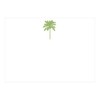 Caspari Palm Tree Green Correspondence Cards - 12 Per Package