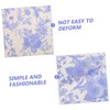 CHILDWEET Leaf Printed Napkins Soft Household Napkins for Parties Weddings