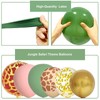 175Pcs Safari Jungle Balloons Arch Kit Animal Printed Sage Green