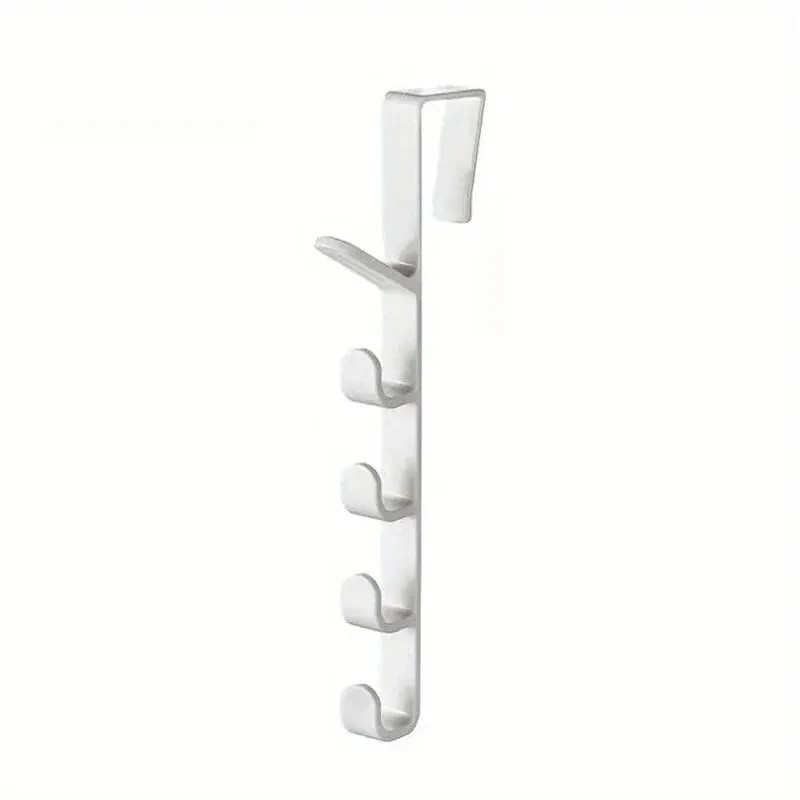 Over the Door Clothes Hanger Rack – 5-Hook Plastic Storage