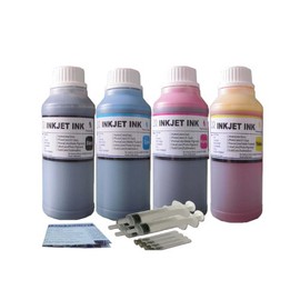 ND R@ 4x250ml Pigment Black and Dye Tri-Color Refill Ink Kit for PG-240 CL-241, PG-210 CL-211, PG-245 CL-246, PG-30 CL-31, PG-40 CL-41, PG-50 CL-51, BCI-3e