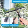 Quntis 10-Inch Matte Black Shower Squeegee for Glass Doors –