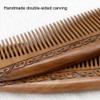 Wooden Comb Hair Comb Massage Comb Two Sided Carving Mahogany