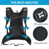 TANNOZHE Hydration Backpack with 2L Water Bladder, Lightweight Nylon Hydration
