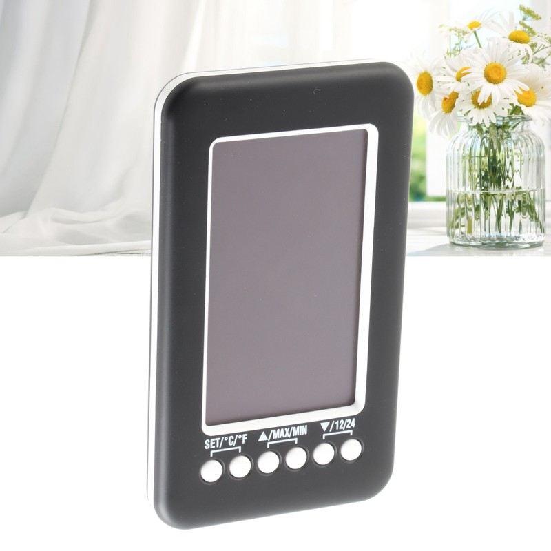 CJ3316RF 4in Thermometer with Clock Function Indoor Outdoor Digital Wireless