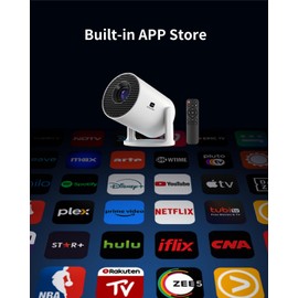 Mini Projector with Wifi and Bluetooth,Home Movie Projector for Bedroom Full HD 1080P Auto Keystone Correction, 35"-130" Screen, Compatible with Android/iOS/Windows/TV Stick/HDMI/USB