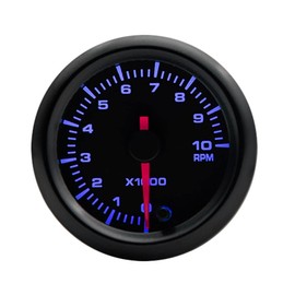 ESUPPORT Universal Car 2 inch 52mm Pointer Tacho Tachometer Gauge Meter Kit RPM 7 Color LED Light Indicator Dail Display Electrical