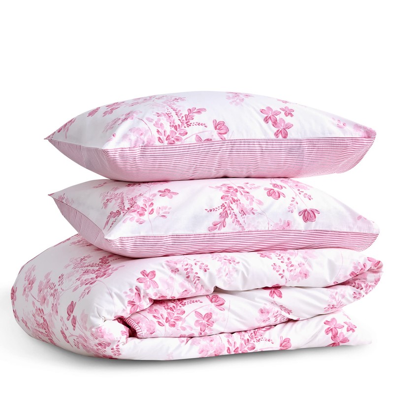 LERUUM Bed Linen Set 140 x 200 cm Cotton Reversible
