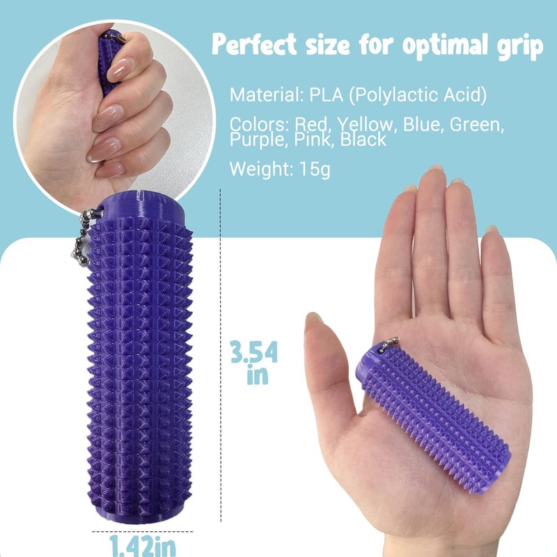 Little Ouchies Fidget - Spiky Grippie Stim Keychain,Pocket-Sized Fidget Toys