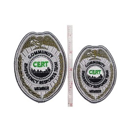 CERT Badge Embroidered Shoulder Patch Community Emergency Response Team - F 115