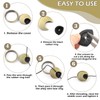 2Pcs Desk Grommet, Alloy Desk Cable Hole Round Cable Grommet