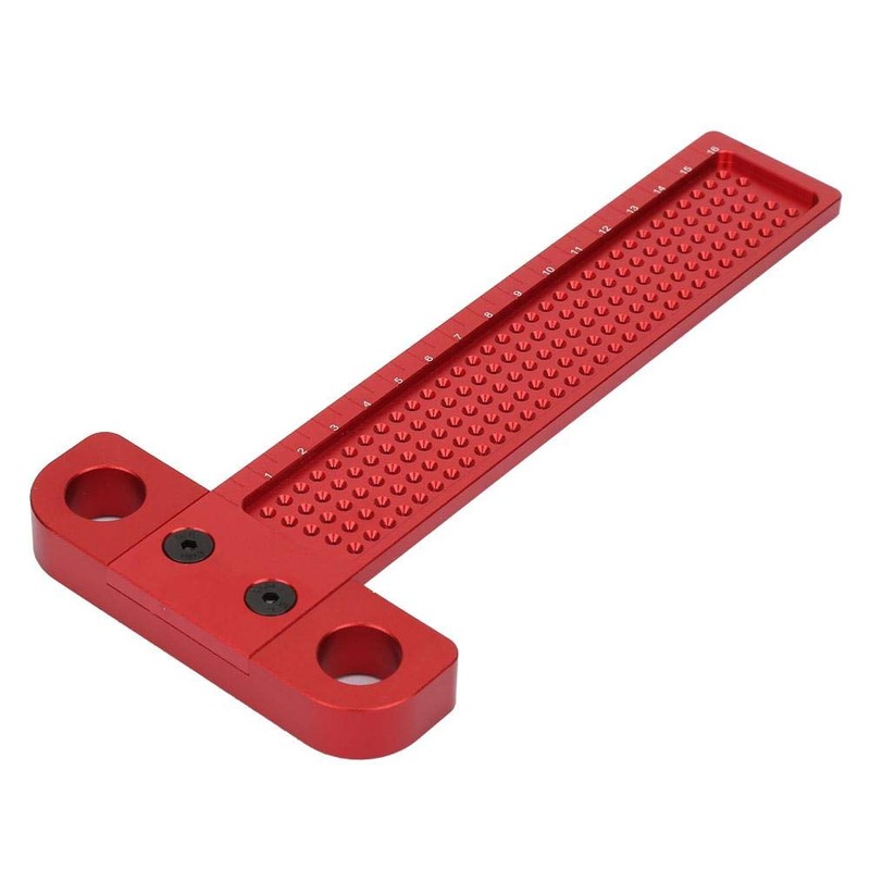 T Type Square Ruler Woodworking Aluminum Alloy Scriber Measuring Carpentry