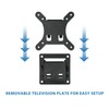 Mount-It! Small TV Monitor Wall Mount | Quick Release |