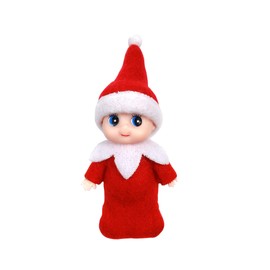 LovelfStory Elf Accessories Baby, Tiny Christmas Elf Girl and Boy Baby Doll for Xmas Gift (Red)