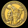 Military Prayer Challenge Coin - 'Be Strong and Courageous' Medallion